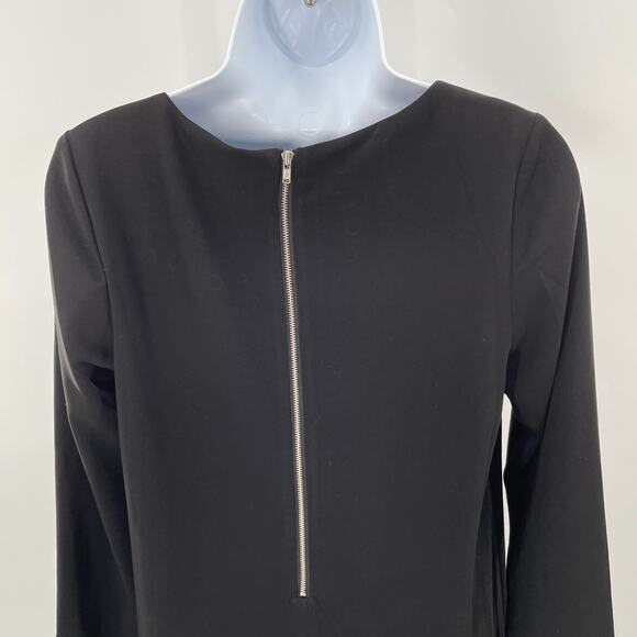 Style Stalker Isabella Black Asymmetrical Grommet Hem Long Sleeve Dress S NWT - Picture 8 of 10